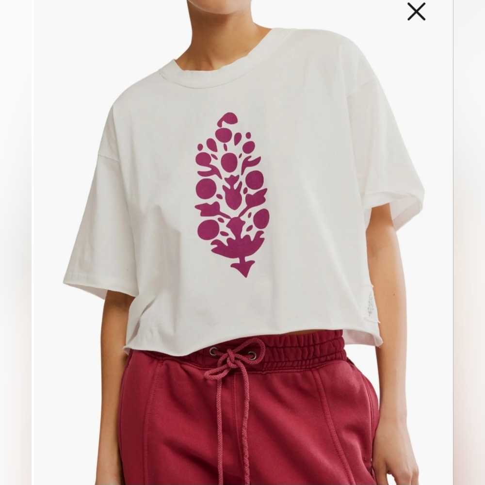 NWOT FP Movement Inspire Buti Tee Deep Mulberry - Picture 2 of 6